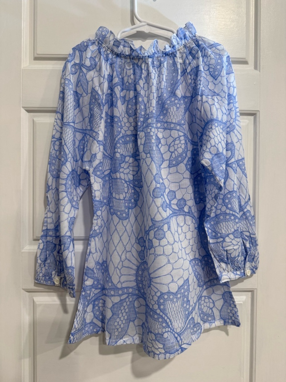 Stella Cove Girls Dress 10Y Blue White Ruffle Beach Resort NWT Swimsuit Cover - Picture 2 of 5
